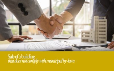 Sale of a building that does not comply with municipal by-laws