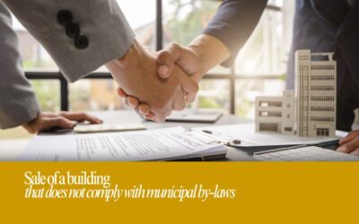 Sale of a building that does not comply with municipal by-laws