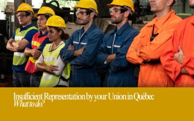 What to do if you are not Represented by your Union in Québec?