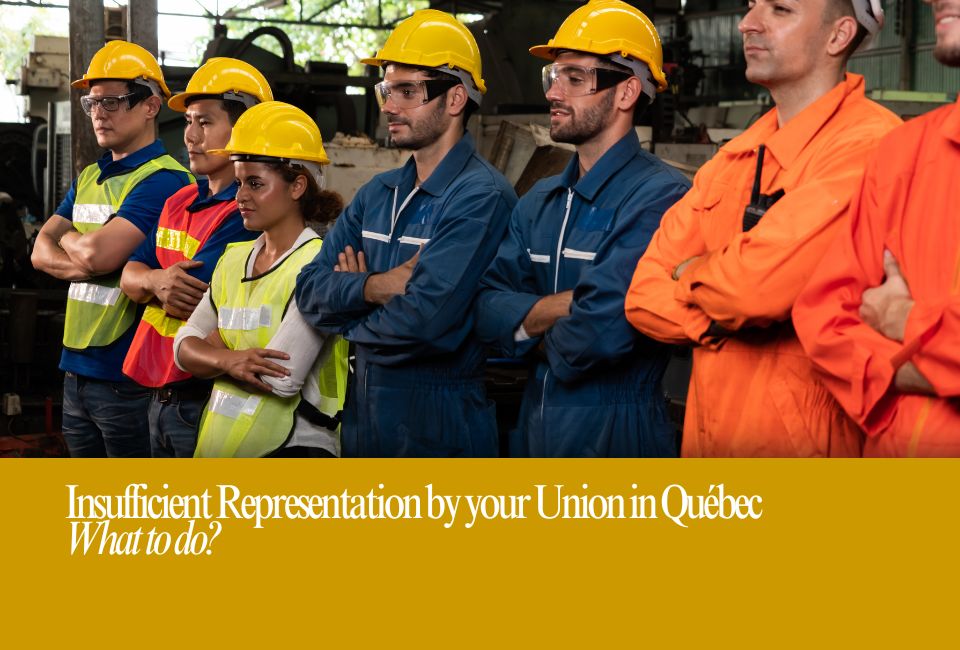 What to do if you are not Represented by your Union in Québec?