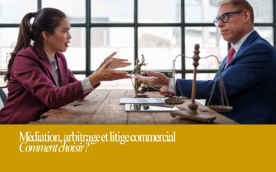 Comment choisir entre la médiation, l’arbitrage et le litige commercial lors d’un différend entre entreprises ?